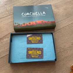 (2) COACHELLA W1 SUNDAY SHUTTLE PASSES 