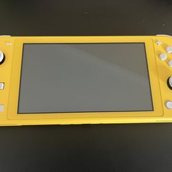 Yellow Nintendo Switch W/ Charger And Case