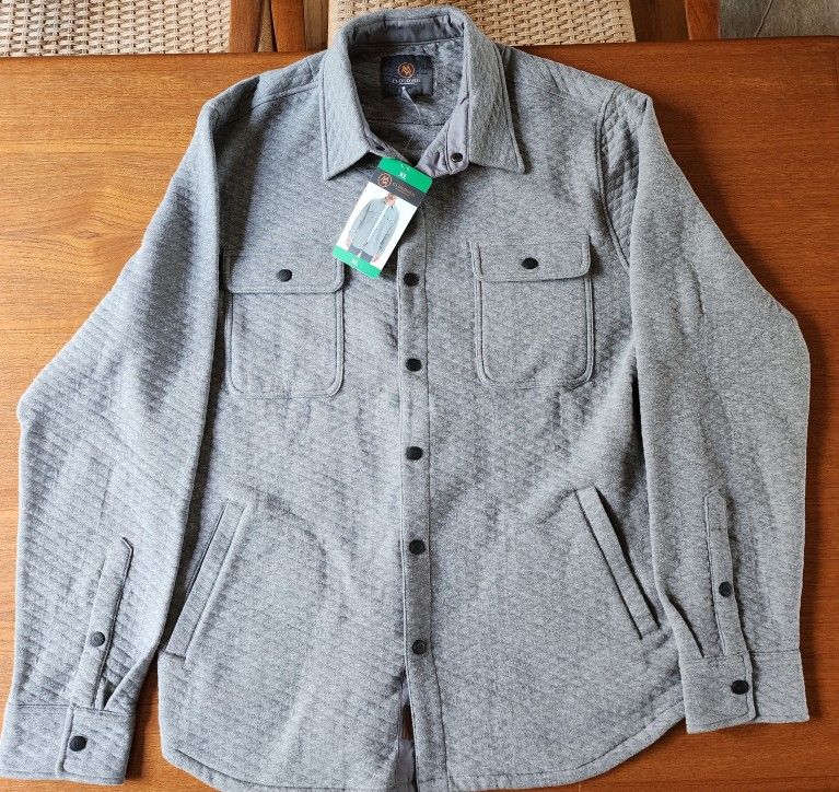 NWT Cloudveil Button Up Quilted Fleece Men's Sz XL
