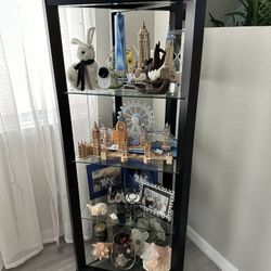 Bookshelf  With Glass Shelves 