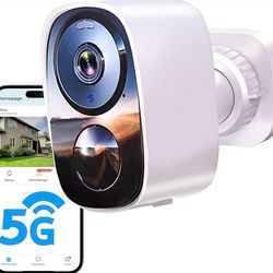 2025 Upgraded 2K Security Cameras Wireless Outdoor, Free Cloud Storage, 1-6 Months Battery Life, Waterproof, 2-Way Talk, AI Motion Detection Spotlight