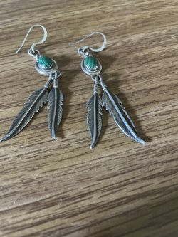 2 Pairs Of Turquoise Earrings