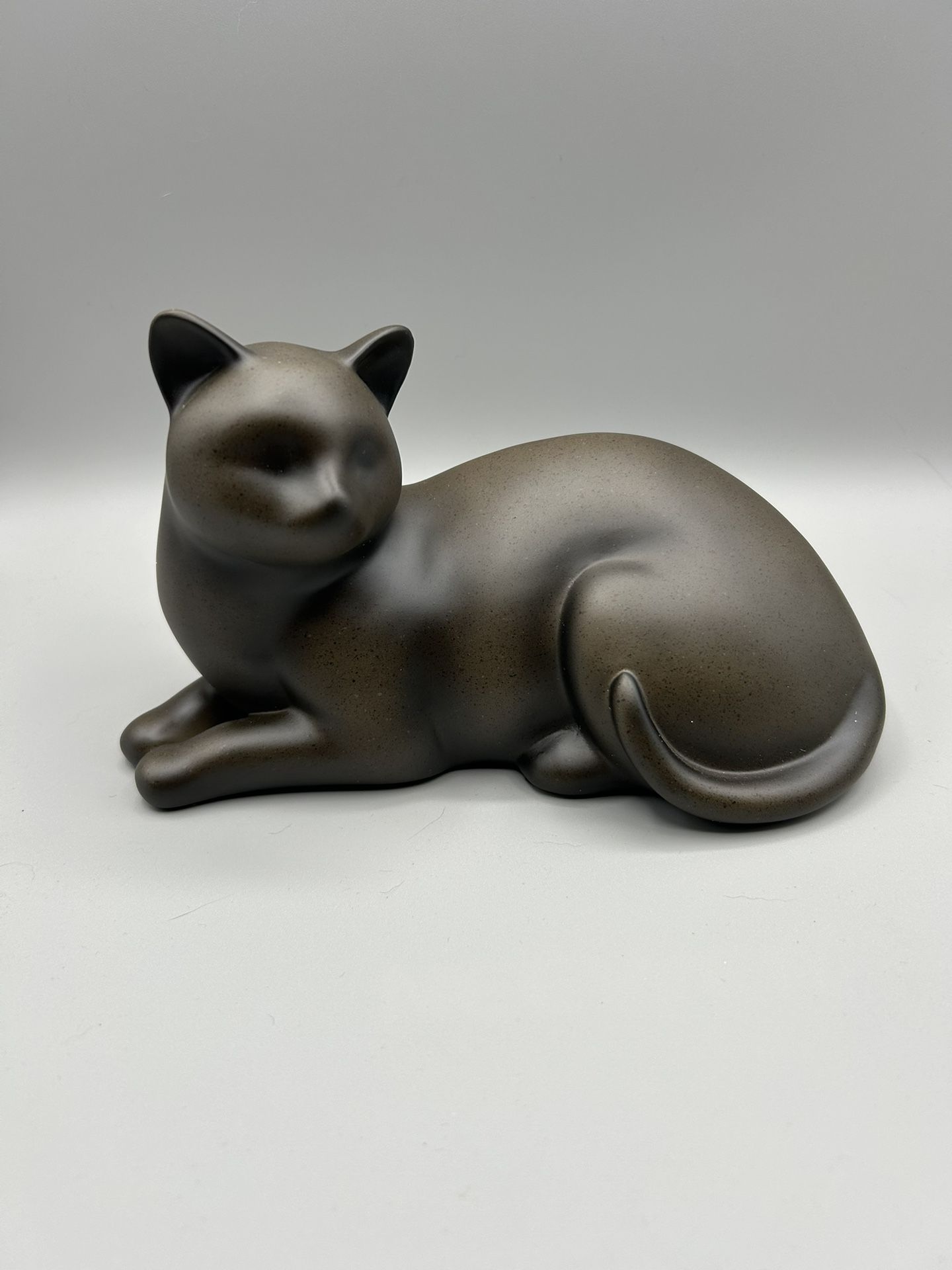 Brand New Cozy Cat Sable Pet Urn. Grayish/brownish/greenish Color.