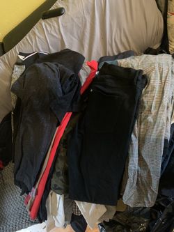 Men’s pants/shirts Big black trash bag full of clothes!!!