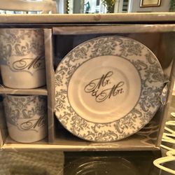 Elegant, Mr. and Mrs. porcelain espresso set Elegant, Mr. and Mrs. porcelain espresso set
