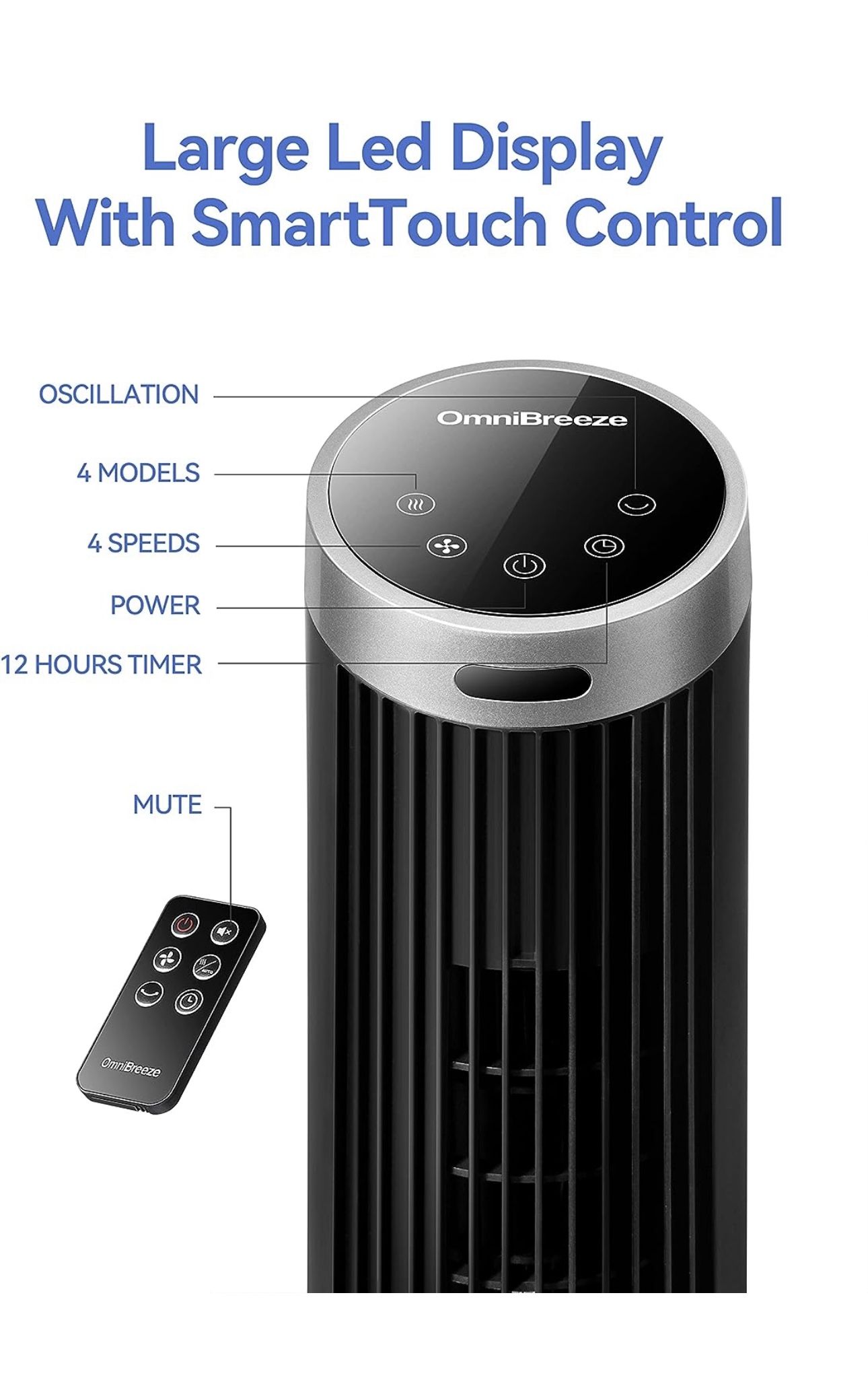 OmniBreeze Tower Fan/ Brand New