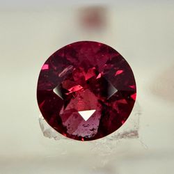 Natural Rhodolite Garnet Round Cut 2.20 ct Raspberry Wine Red Loose Gemstone