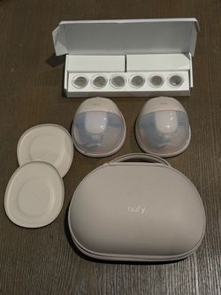 eufy S1 Pro Wearable Breast Pump HeatFlow App Control w/ Charging Case Beige