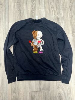 Bitter Sweet Teddy Bear Graphic Crewneck Sweatshirt