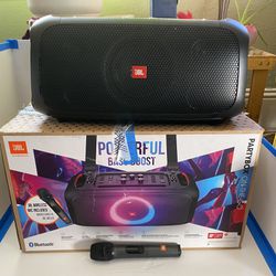 Partybox on the go with wireless mic $300