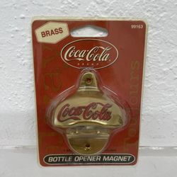 Vintage 1990's Coca Cola Bottle Openers New Never Opened 2 Brass Located In Palm Springs Ca 