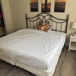 King & Full Bed Sets – Mattress, Box Spring, Frames – $20 Each