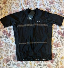 Oakley Black Cycling Jersey Size Small NEW