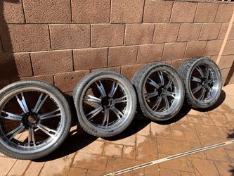 22” nice wheels complete