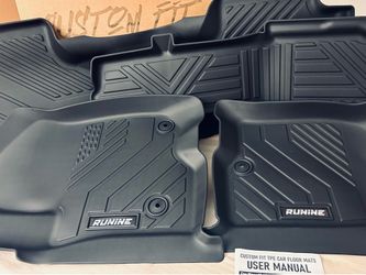 Runine All Weather Floor Mats 2021-2024 Chevy Suburban GMC Yukon XL 4pc 3 Rows