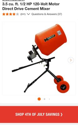 3.5 cu ft Concrete mixer