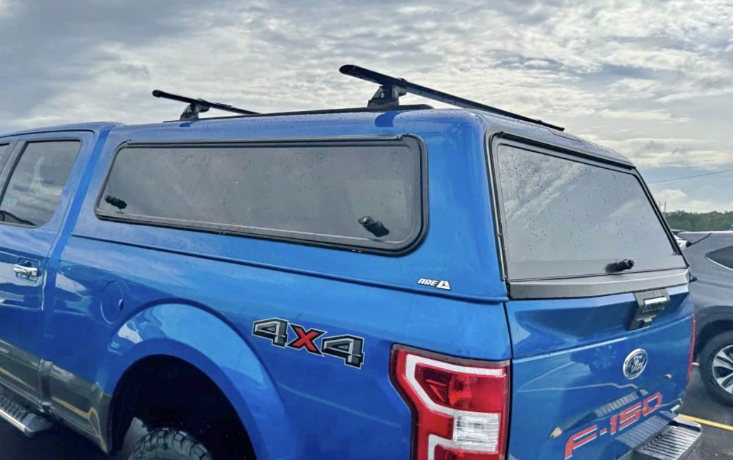 Camper topper cap for Ford f150 regular bed 6.6 Cabina inédia o sencilla Extended and single 2018 Crew cab 83" long ((( No key ))) (I not information