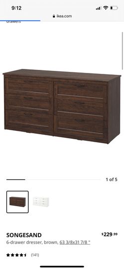 Songesand Ikea Dresser Brown NEED GONE ASAP for Sale in Miramar, FL -  OfferUp