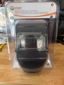 Hobart Welding Helmet 2” X 4.25'' Lens, No. 10 Shade Flip Type New Sealed!!  The Hobart Welding Helmet with a 2 x 4.25 lens and No. 10 shade flip type
