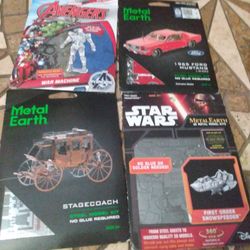 Brand NewmetalEarth 3D Metal Model Kits10Each