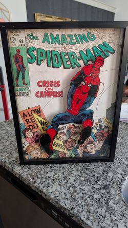Marvel Amazing Spider-Man #68 3D Shadowbox Wall Art 15x20