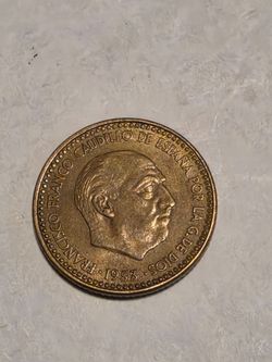 1961  Spanish Franco Peseta Coin