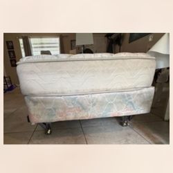 Twin bed , box spring and mattress
