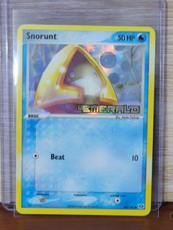 Holographic Snorunt (64/106) Pokémon card EX Emerald set (2005)