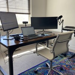 Large Office Desk with Chair 