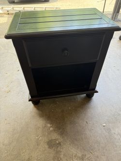 Dark Brown Nightstand/side table