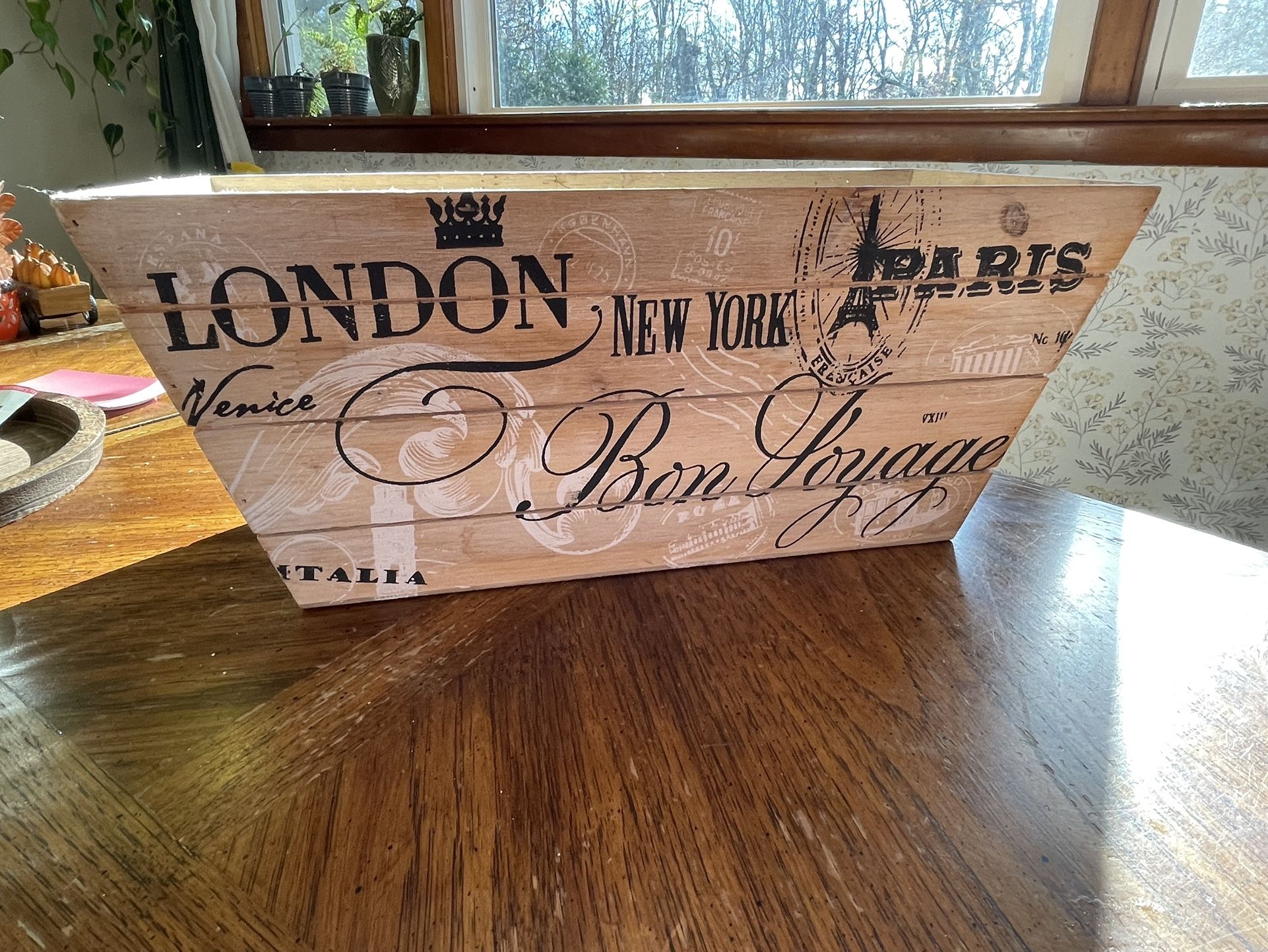 Rustic Wooden Storage Crate