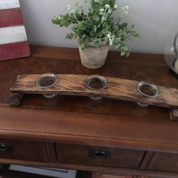Wine Barrel Candle Holder