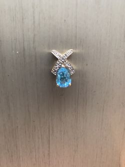 Topaz stone pendant