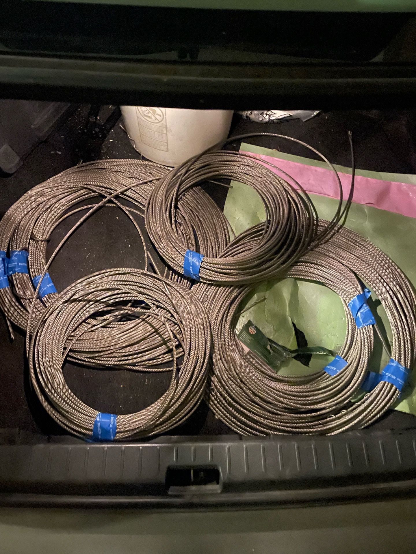 1/4 steel cable different uses around 600 feet