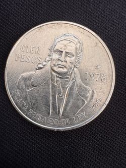1978 Mexico 100 Pesos Silver Coin