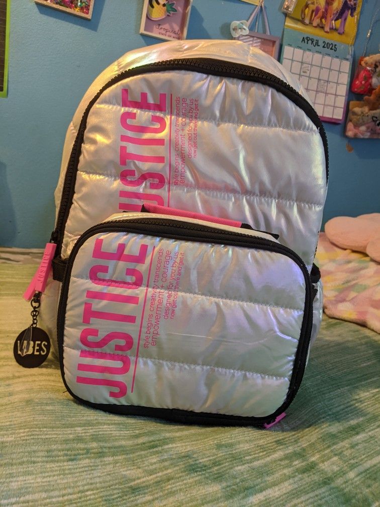 Justice 3-piece Girls Backpack Set!