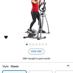 Elliptical Black Sunny Health and Fitness 