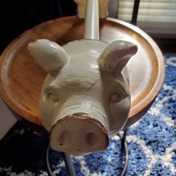 Rustic Farmhouse  Pig Towel Holder 
