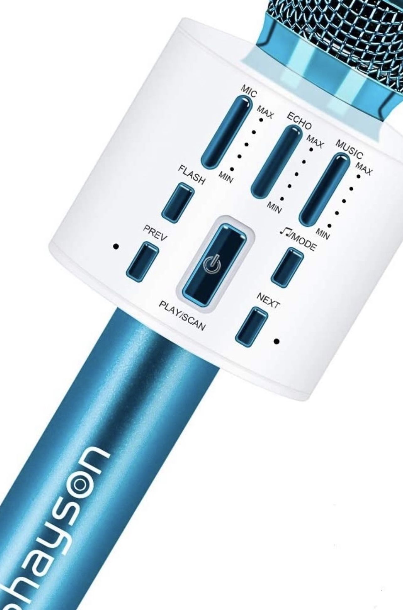 Wireless Karaoke Microphone, Bluetooth Microphone with LED Lights, 3 in 1 Portable Handheld Speaker Machine for Kids & Adults, Karaoke Microphone for