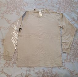 Victoria's Secret PINK Bling Long Sleeve Tee Shirt Green Silver Size Small