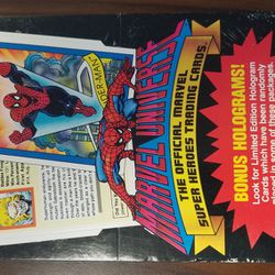 1990 Marvel Universe 162 Card Set Plus PSA 8 Wolverine hologram 