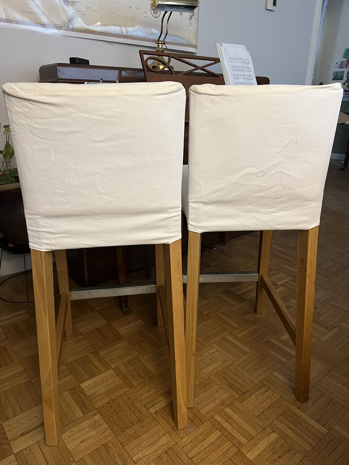 Bar stools, set of 2