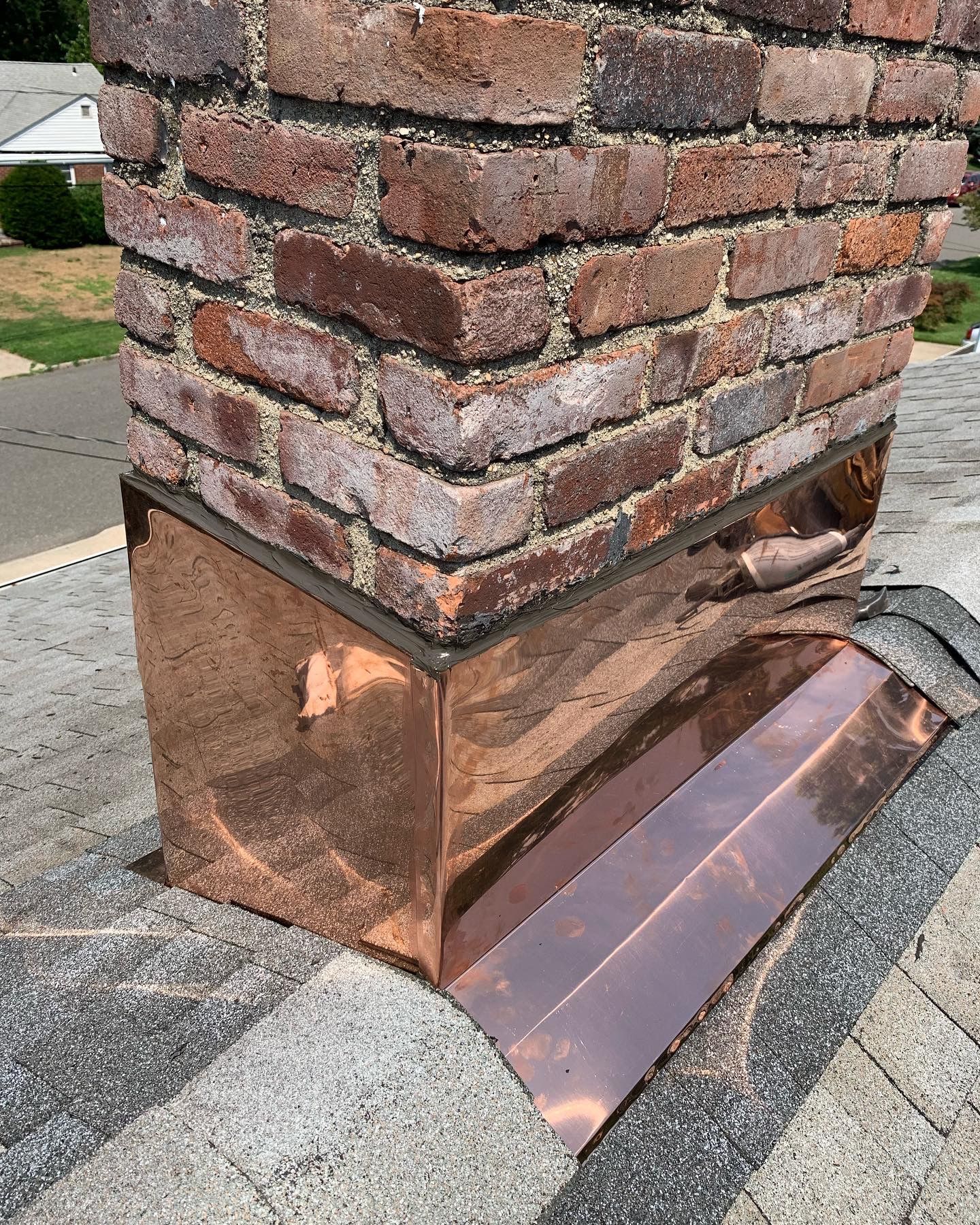 Chimney Copper Flashing