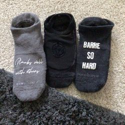 Pure Barre Socks 3 Piece