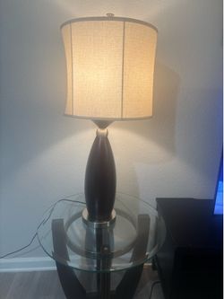 Lamp and table
