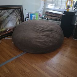 Giant Bean Bag Chair, Brown 7ft