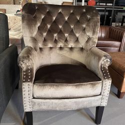 Velvet Accent Chair