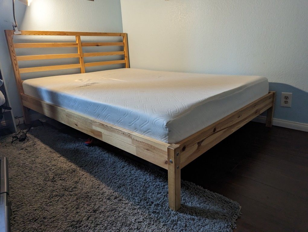 IKEA FULL SIZE Mattress & Platform Bed