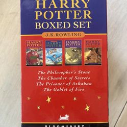 Harry Potter First Edition Paperback Box Set - Books 1-4 - Bloomsbury UK - Rare