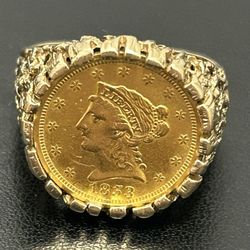 Gold Coin Ring